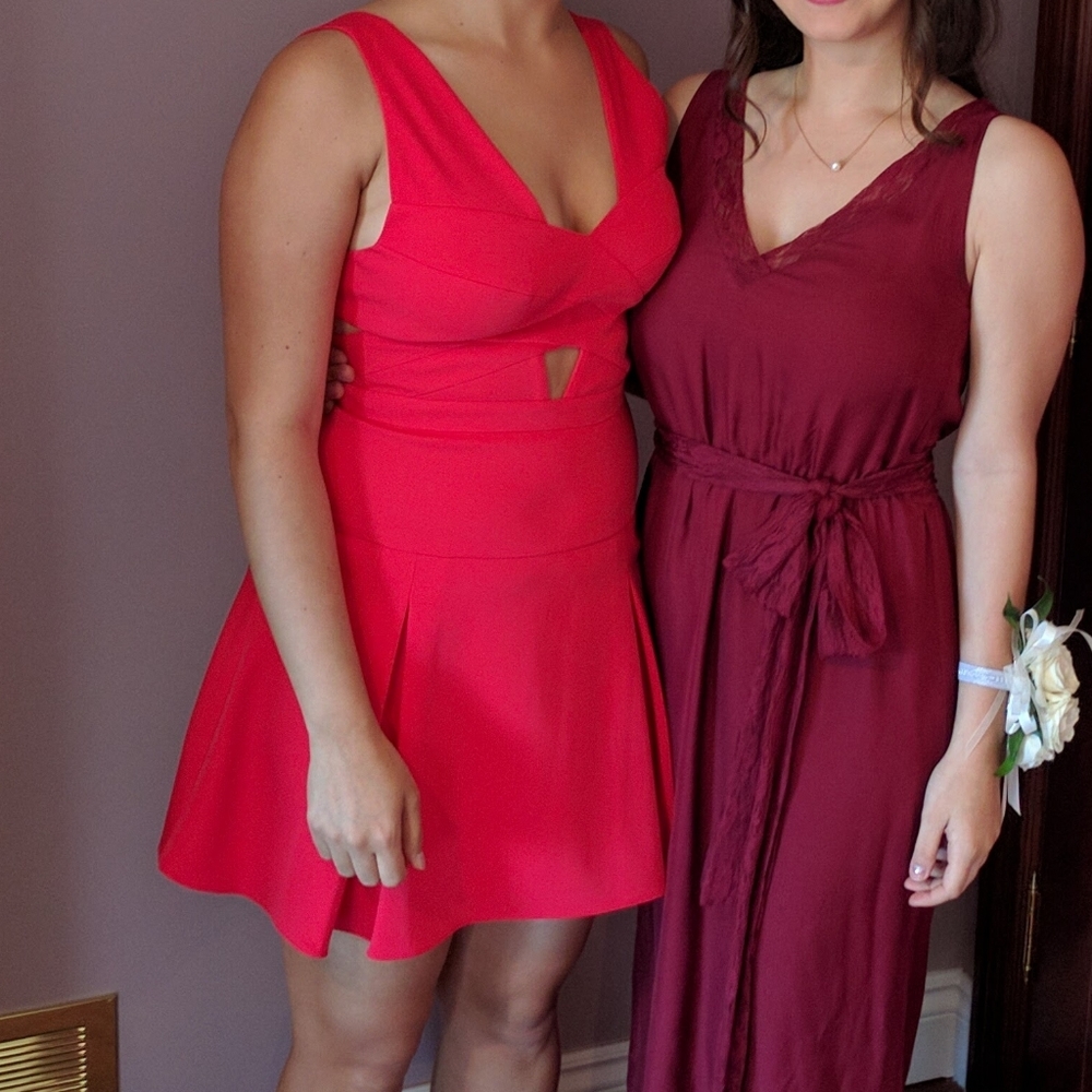 Gorgeous Coral Cocktail Dress - BCBG Max Azria